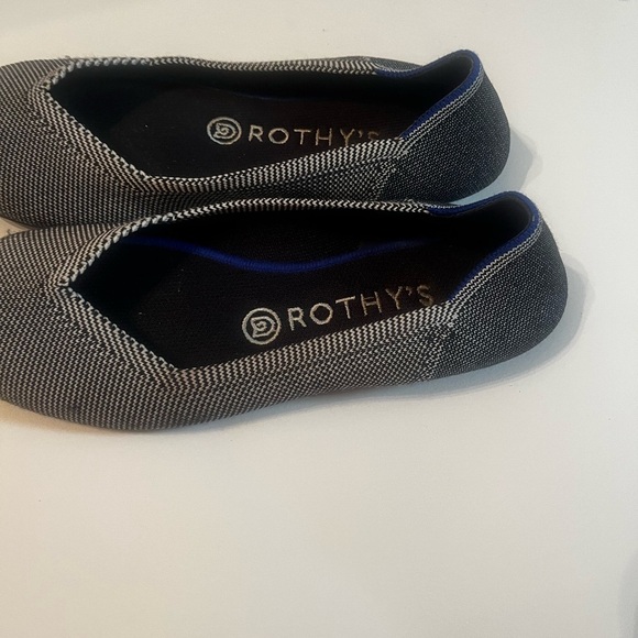 RETIRED Rothy's The Flat US 7.5 Cloud Grey Birdseye Luxury Ballet Flats - Picture 7 of 9